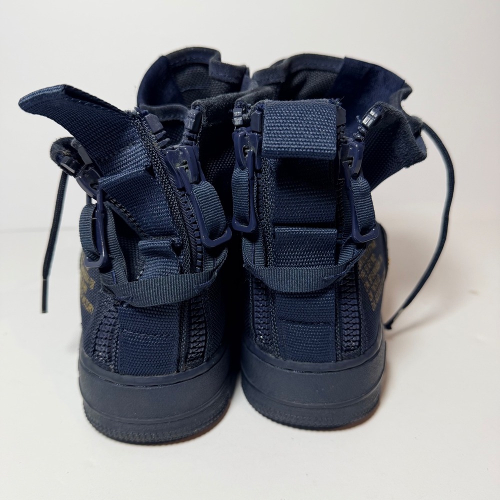 Nike SF Air Force 1 Mid Men 10.5 Obsidian Navy Gold Urban Utility 917753-400 - Picture 5 of 6
